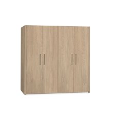 Medway Lamulux Wood-Effect 4 Door Wardrobe Medway Lamulux Wood-Effect 4 Door Wardrobe