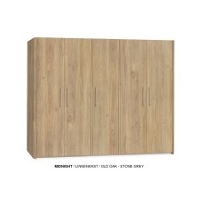 Medway Lamulux Wood-Effect 5 Door Wardrobe Medway Lamulux Wood-Effect 5 Door Wardrobe