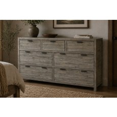Tuscan Springs Reclaimed Wood 7 Drawer Wide Chest of Drawers Tuscan Springs Reclaimed Wood 7 Drawer Wide Chest of Drawers