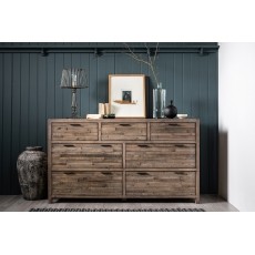 Tuscan Springs Reclaimed Wood 7 Drawer Wide Chest of Drawers Tuscan Springs Reclaimed Wood 7 Drawer Wide Chest of Drawers