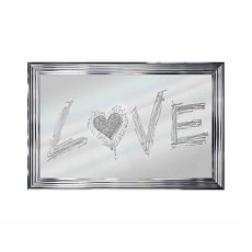 Love Mirror Picture With Chrome Frame