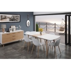 Princeton High Gloss White Large Extending Dining Table Princeton High Gloss White Large Extending Dining Table
