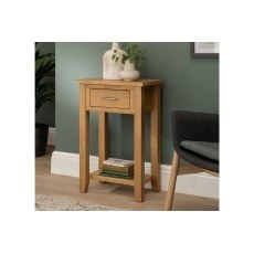 Chester Oak 1 Drawer Console Table 50cm Wide