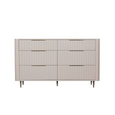Lily Painted Mahogany 6 Drawer Wide Chest of Drawers Lily Painted Mahogany 6 Drawer Wide Chest of Drawers