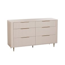 Lily Painted Mahogany 6 Drawer Wide Chest of Drawers Lily Painted Mahogany 6 Drawer Wide Chest of Drawers