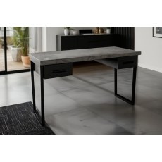 Forge Desk with Drawers Stone Effect Forge Desk with Drawers Stone Effect
