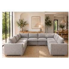 Metz 8 Seater U Shaped Sectional Corner Sofa Metz 8 Seater U Shaped Sectional Corner Sofa