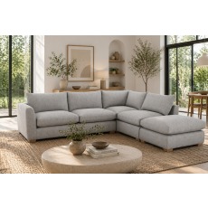 Metz 5 Seater L Shaped Sectional Corner Chaise Sofa Metz 5 Seater L Shaped Sectional Corner Chaise Sofa