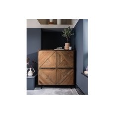 Hudson Solid Oak Highboard Hudson Solid Oak Highboard
