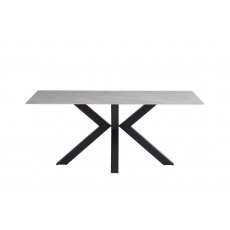 Cleveland Sintered Stone X-Frame 1.8m Dining Table with Rebecca Grey Top