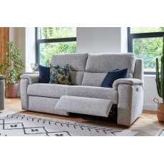 G Plan Harper Fabric Lumbar Recliner Large Sofa