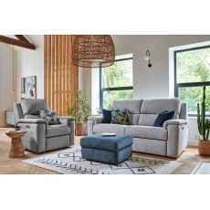 G Plan Harper Fabric Lumbar Recliner Large Sofa