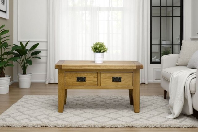 Cotswold Rustic Oak Coffee Table Cotswold Rustic Oak Coffee Table