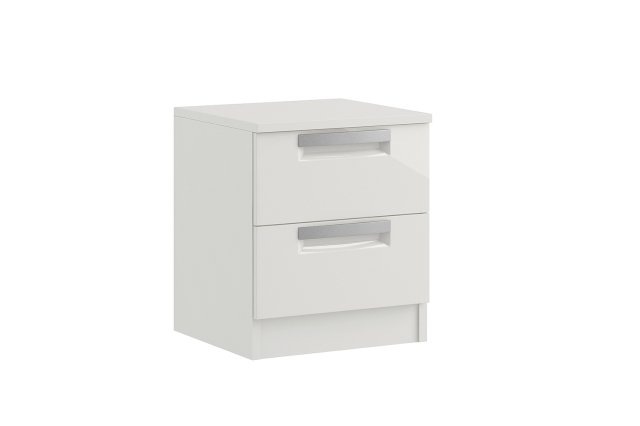 Milly High-Gloss 2 Drawer Bedside Table Milly High-Gloss 2 Drawer Bedside Table