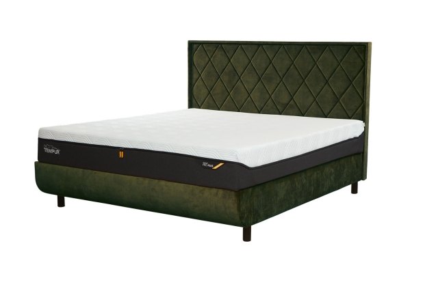 TEMPUR® Arc Disc Bed Frame with Quilted Headboard TEMPUR® Arc Disc Bed Frame with Quilted Headboard