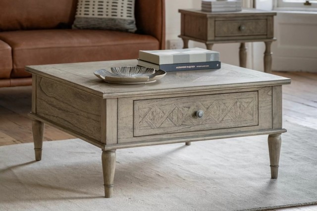 Gallery Direct Rustique French Colonial 2 Drawer Coffee Table Gallery Direct Rustique French Colonial 2 Drawer Coffee Table
