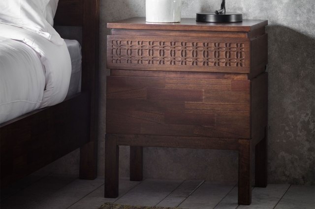 Gallery Direct Boho Retreat 2 Drawer Bedside Table Gallery Direct Boho Retreat 2 Drawer Bedside Table