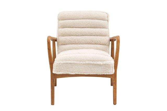 Gallery Direct Datsun Cream Sheepskin Fabric Armchair Gallery Direct Datsun Cream Sheepskin Fabric Armchair