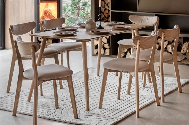 Gallery Direct Hatfield Natural Oak 150cm Large Rectangular Dining Table Gallery Direct Hatfield Natural Oak 150cm Large Rectangular Dining Table
