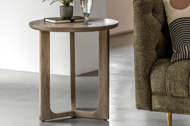 Gallery Direct Craft Smoked Oak Side Table Gallery Direct Craft Smoked Oak Side Table