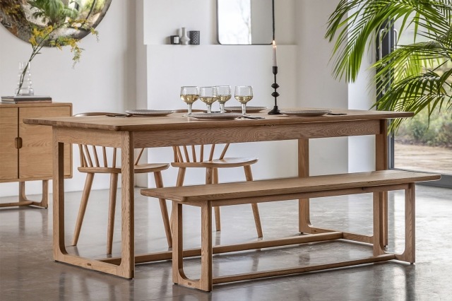 Gallery Direct Craft Natural Oak Extending Dining Table Gallery Direct Craft Natural Oak Extending Dining Table