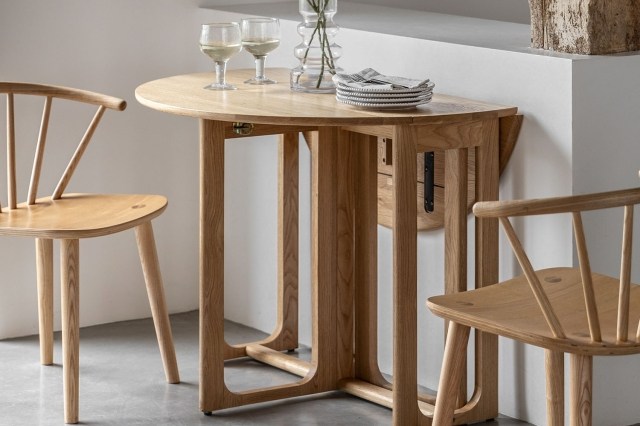 Gallery Direct Craft Natural Oak Folding Dining Table Gallery Direct Craft Natural Oak Folding Dining Table