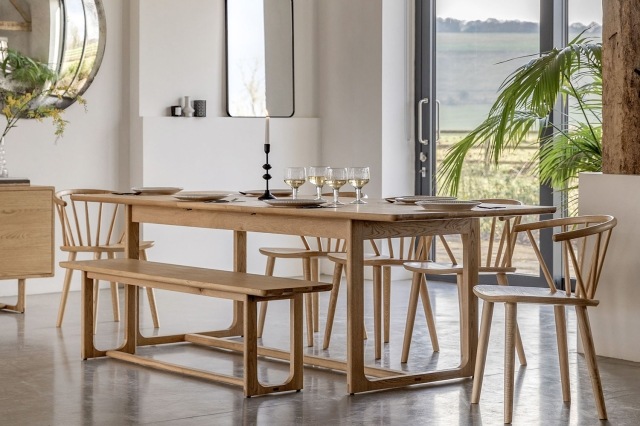 Gallery Direct Craft Natural Oak Extending Dining Table Set & 6 Chairs Gallery Direct Craft Natural Oak Extending Dining Table Set & 6 Chairs
