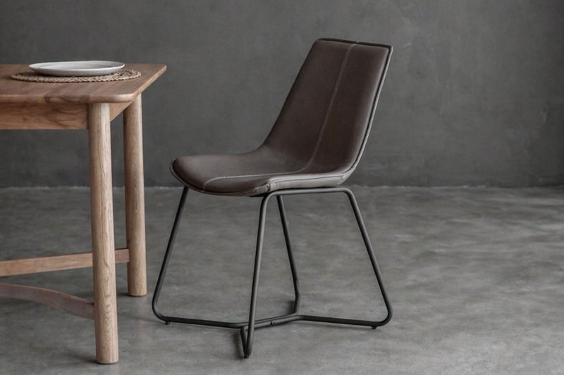 Gallery Direct Set of 2 Hawking Dining Chairs in Ember PU Leather Gallery Direct Set of 2 Hawking Dining Chairs in Ember PU Leather