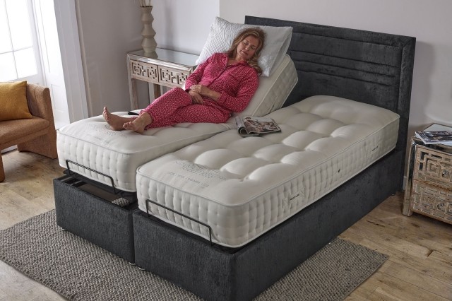 Adjust-A-Bed Natural 5000 Electric Adjustable Divan Bed with Standard Base Adjust-A-Bed Natural 5000 Electric Adjustable Divan Bed with Standard Base
