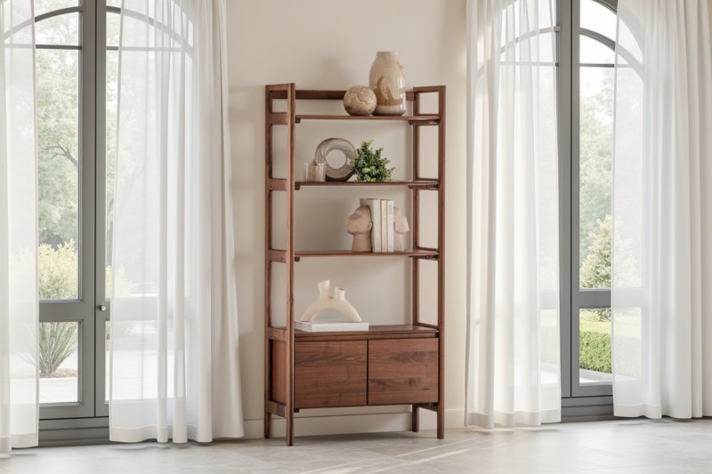 Gallery Direct Madrid Open Display in Walnut Gallery Direct Madrid Open Display in Walnut
