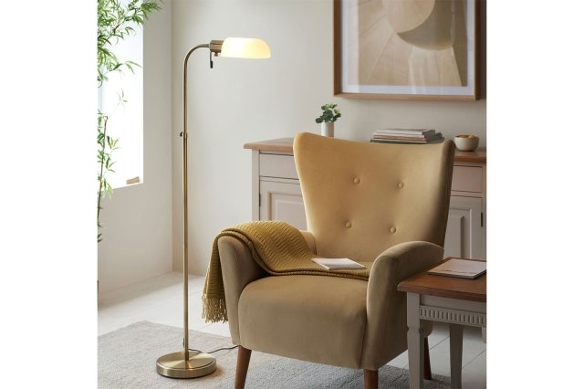 Gallery Direct Pharmacy 1 Floor Lamp Antique Brass Opal Glass Gallery Direct Pharmacy 1 Floor Lamp Antique Brass Opal Glass