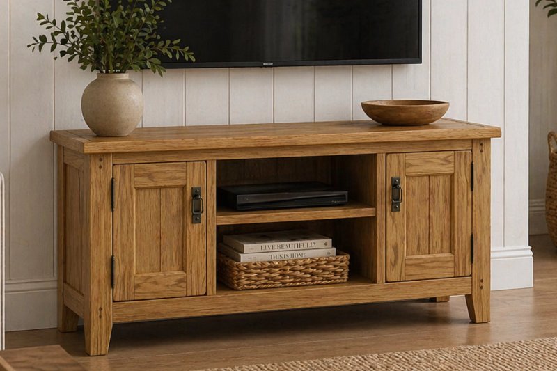 Burford Country Oak 120cm TV Unit Burford Country Oak 120cm TV Unit