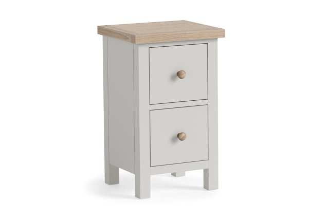 Modern Country Painted Oak Stone Grey Narrow Bedside Table Modern Country Painted Oak Stone Grey Narrow Bedside Table