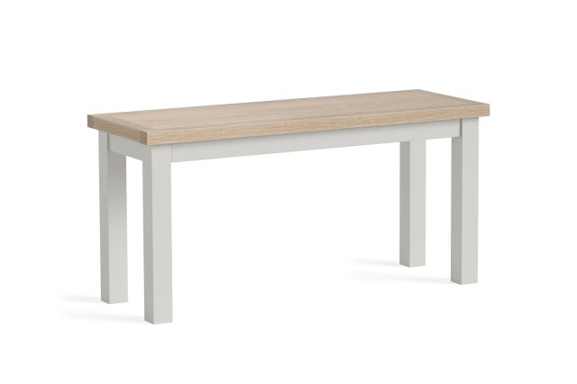 Modern Country Painted Oak Stone Grey Dining Bench Modern Country Painted Oak Stone Grey Dining Bench