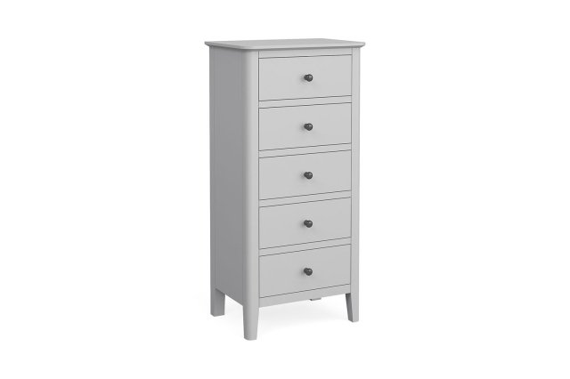 Stowe Painted Grey Tallboy Chest of Drawers Stowe Painted Grey Tallboy Chest of Drawers