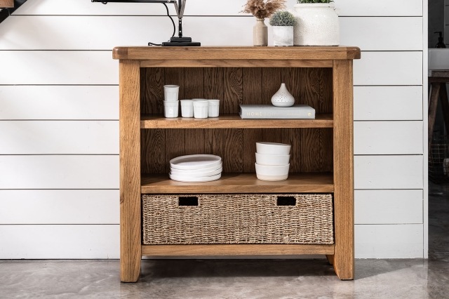 Tewkesbury Smoked Oak Small Bookcase Tewkesbury Smoked Oak Small Bookcase
