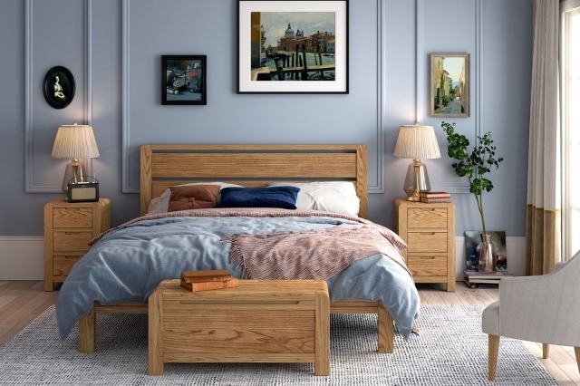 Bergen Oak Bed Frame Bergen Oak Bed Frame