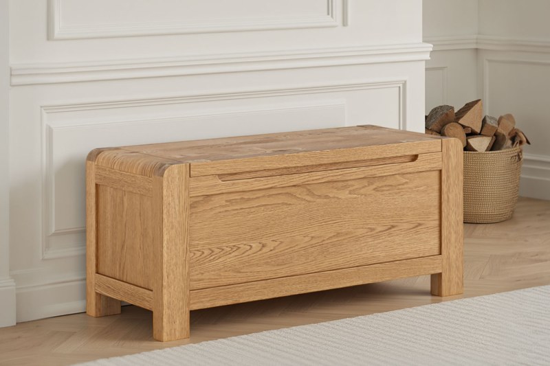 Bergen Oak Blanket Box Bergen Oak Blanket Box