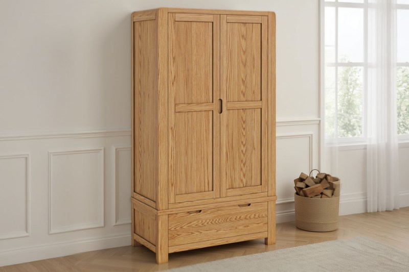 Bergen Oak Gents Wardrobe Bergen Oak Gents Wardrobe