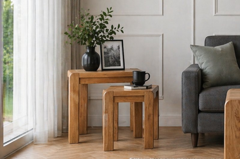 Bergen Oak Nest of Tables Bergen Oak Nest of Tables