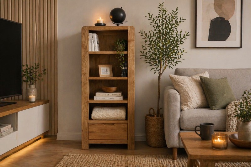 Bergen Oak Tower Unit Bookcase Bergen Oak Tower Unit Bookcase