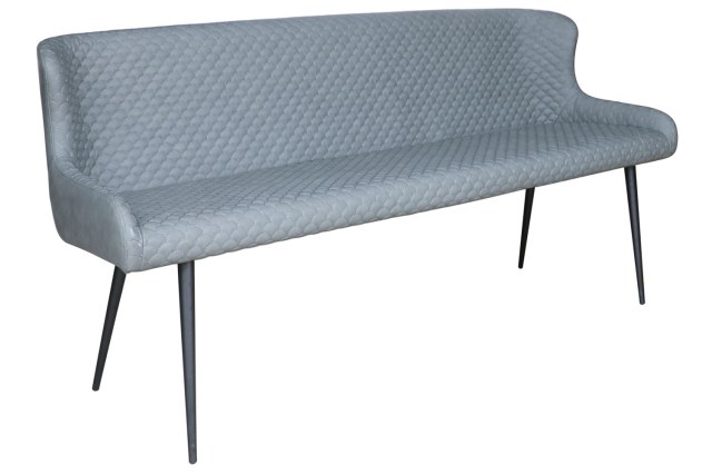 Heron Industrial Bench in Slate Grey PU Heron Industrial Bench in Slate Grey PU