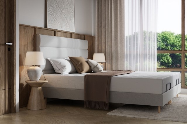 TEMPUR Form Spring Static Bed with Horizontal Headboard TEMPUR Form Spring Static Bed with Horizontal Headboard