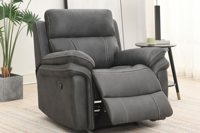 Richmond Fabric Recliner Chair in Charcoal Grey Richmond Fabric Recliner Chair in Charcoal Grey