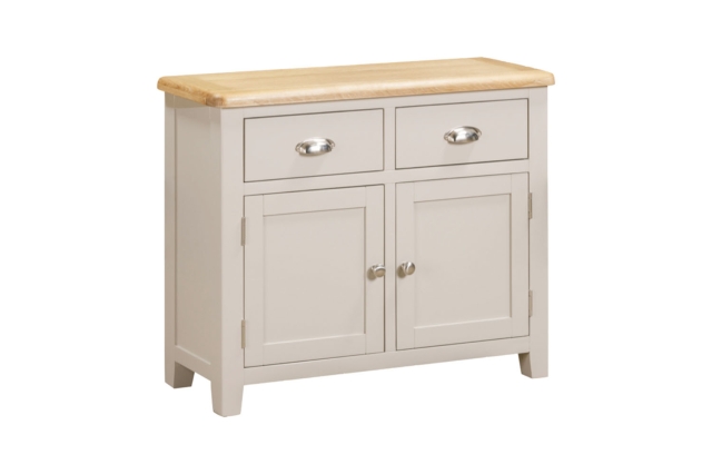Windermere Painted Oyster Grey Oak 2 Door Sideboard Windermere Painted Oyster Grey Oak 2 Door Sideboard