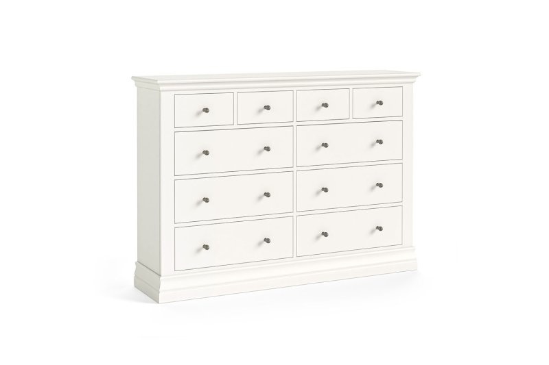Burgundy Painted Coconut Milk 4 Over 6 Chest of Drawers Burgundy Painted Coconut Milk 4 Over 6 Chest of Drawers