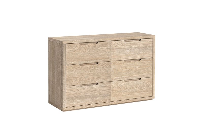 Portobello Oak 6 Drawer Chest of Drawers Portobello Oak 6 Drawer Chest of Drawers