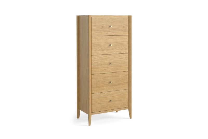 Paris Natural 5 Drawer Tallboy Paris Natural 5 Drawer Tallboy