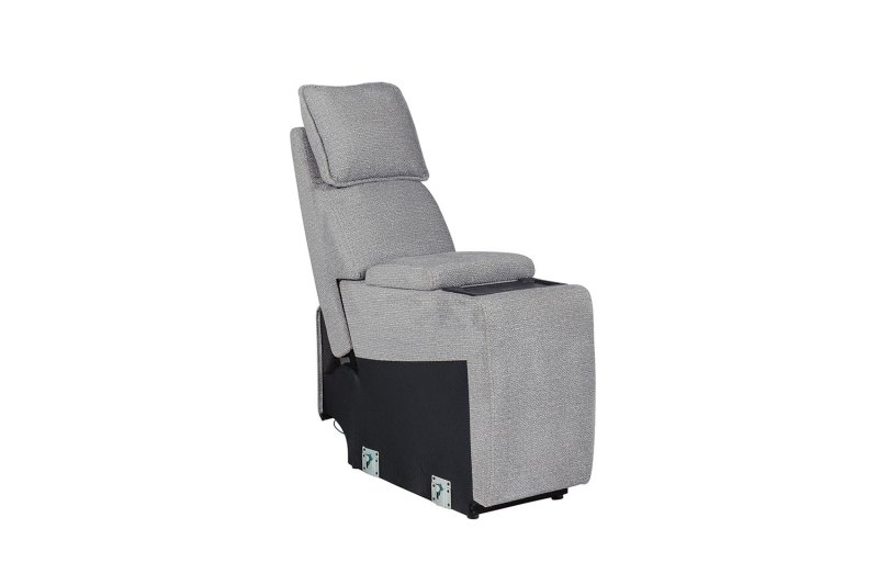 Blaine Console Sectional Unit in Greige Fabric Blaine Console Sectional Unit in Greige Fabric