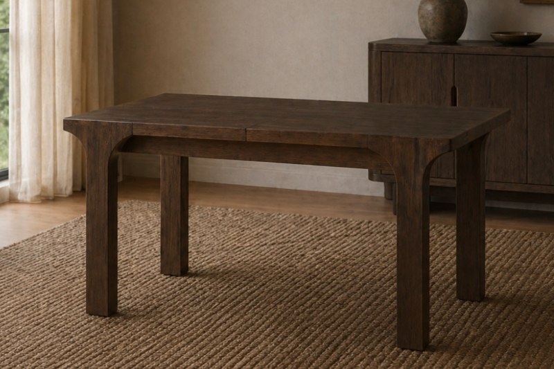 California Dark Oak Compact Extending Dining Table California Dark Oak Compact Extending Dining Table
